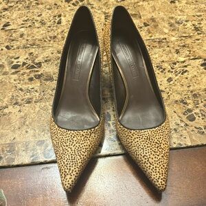 Antonio Melani pumps camel/brown size 10 calf hair fabric